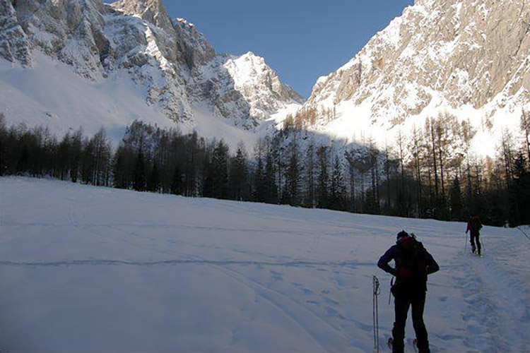 Ascent before touring skiing