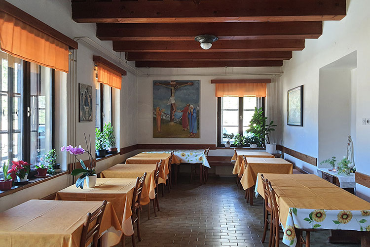 Dining room in the Spiritual retreat 