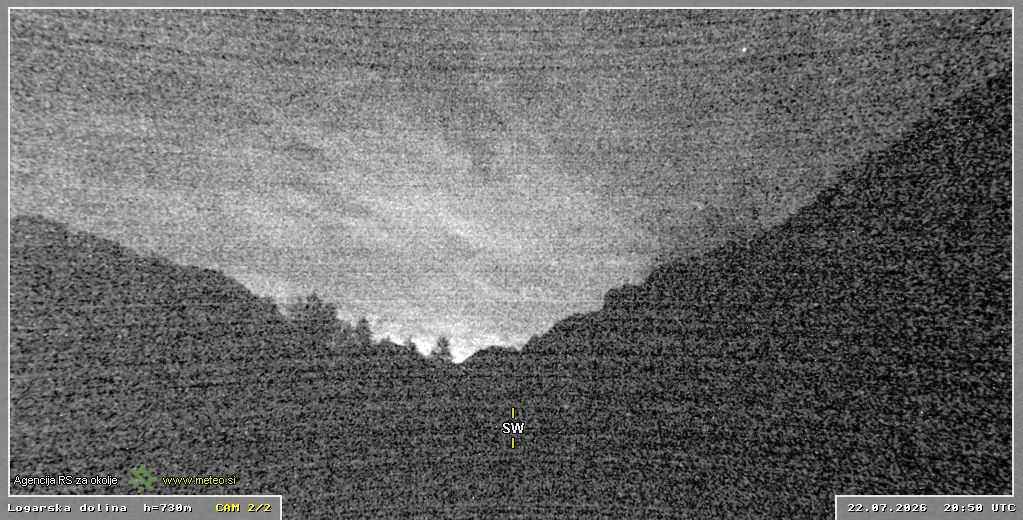 Spletna kamera Logarska dolina 730 m - pogled proti jugozahodu