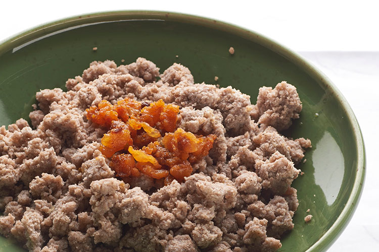 Buckwheat mash in Koča na Klemenči jami mountain hut